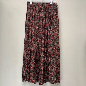 Cutest bunny rabbit print vintage midi skirt